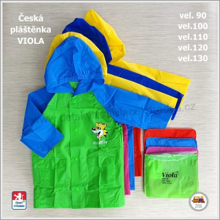 NOVINKA-Dětská pláštěnka Viola BE HAPPY vel. 90, 100, 110, 120, 130